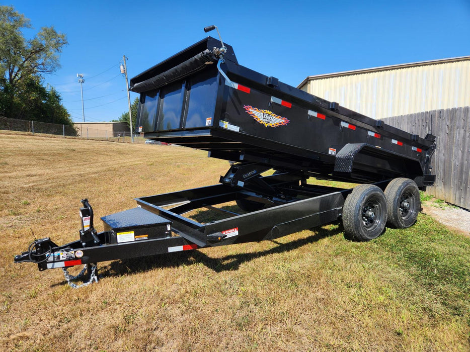 H&H H8314DBW-B-140 14 Ft. Industrial Dump Trailer