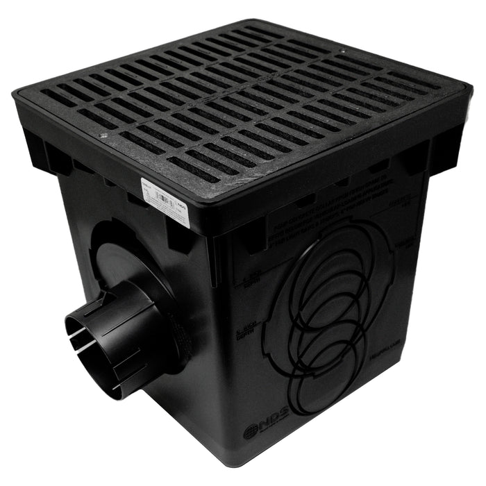NDS 1200BLKIT 12-inch Basin Kit with Black Grate