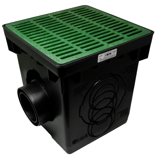 NDS 1200GRKIT Kit de caja de registro de 12 pulgadas con rejilla verde