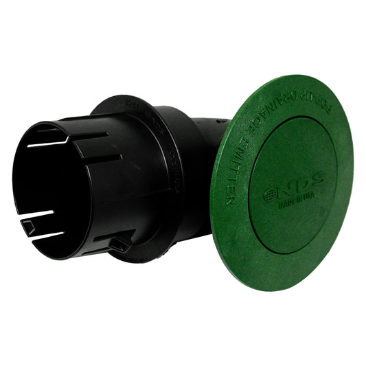 NDS 430 Spring Loaded Pop-Up Drainage Emitter with Elbow and Adapter for 3 in. and 4 in. Drain Pipes