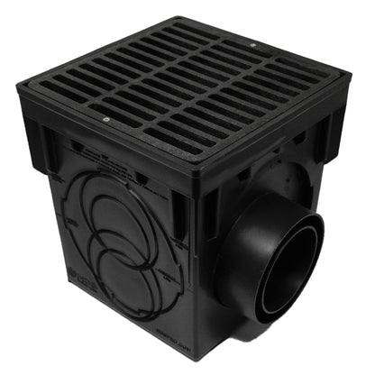 Kit de desagüe de 9 pulgadas NDS 900BLKIT con rejilla negra
