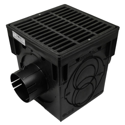 Kit de desagüe de 9 pulgadas NDS 900BLKIT con rejilla negra