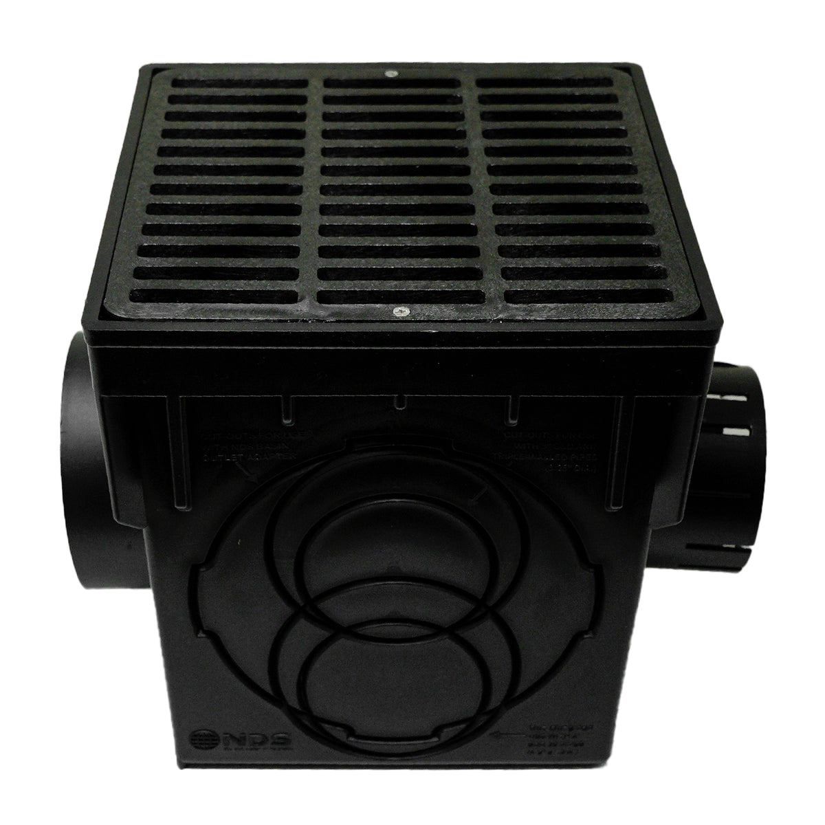 Kit de desagüe de 9 pulgadas NDS 900BLKIT con rejilla negra
