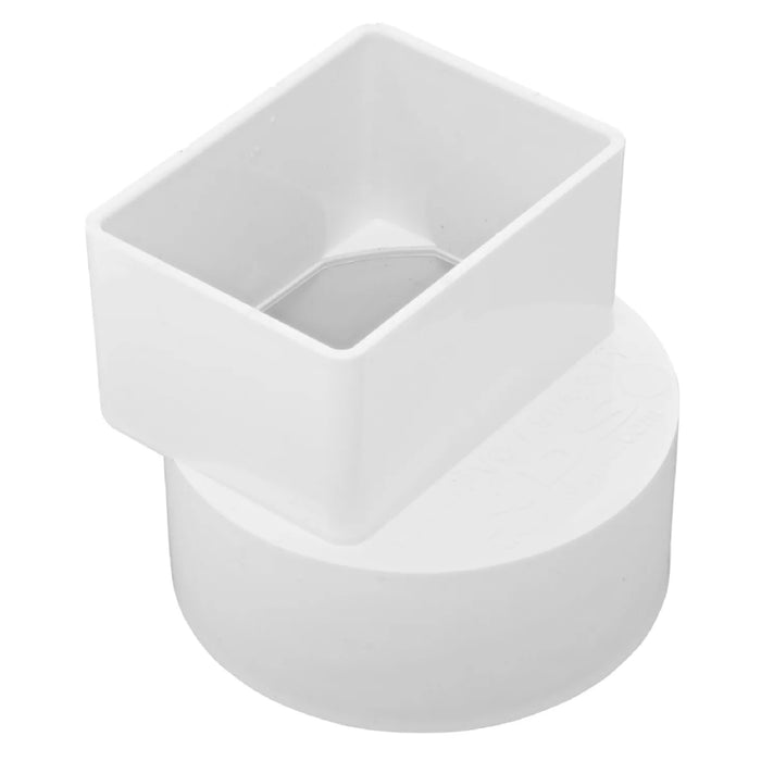 NDS 9P04 Down Spout Offset Adaptor PVC 2X3X4