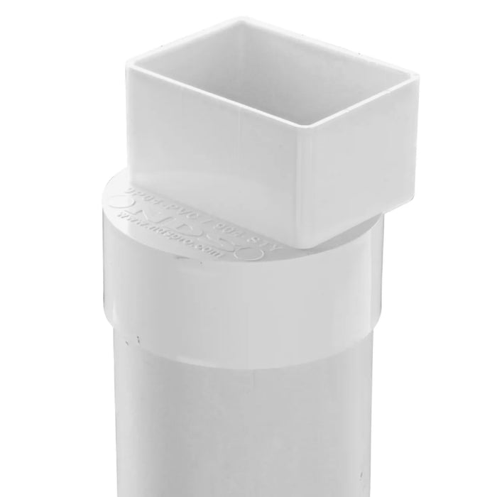 NDS 9P04 Down Spout Offset Adaptor PVC 2X3X4