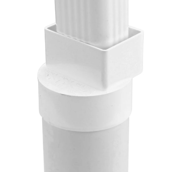NDS 9P04 Down Spout Offset Adaptor PVC 2X3X4