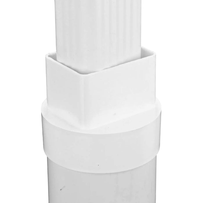 NDS 9P08 Down Spout Centered Adapter PVC 2X3X4