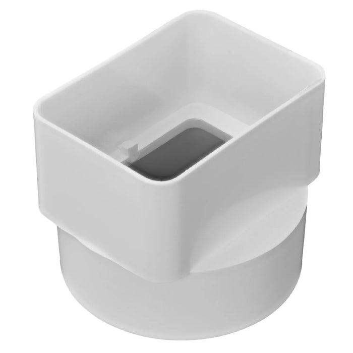 NDS 9P09 Down Spout Centered Adapter PVC 3X4X4