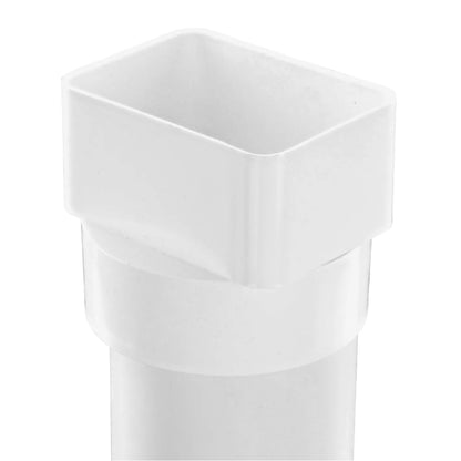NDS 9P09 Down Spout Centered Adapter PVC 3X4X4