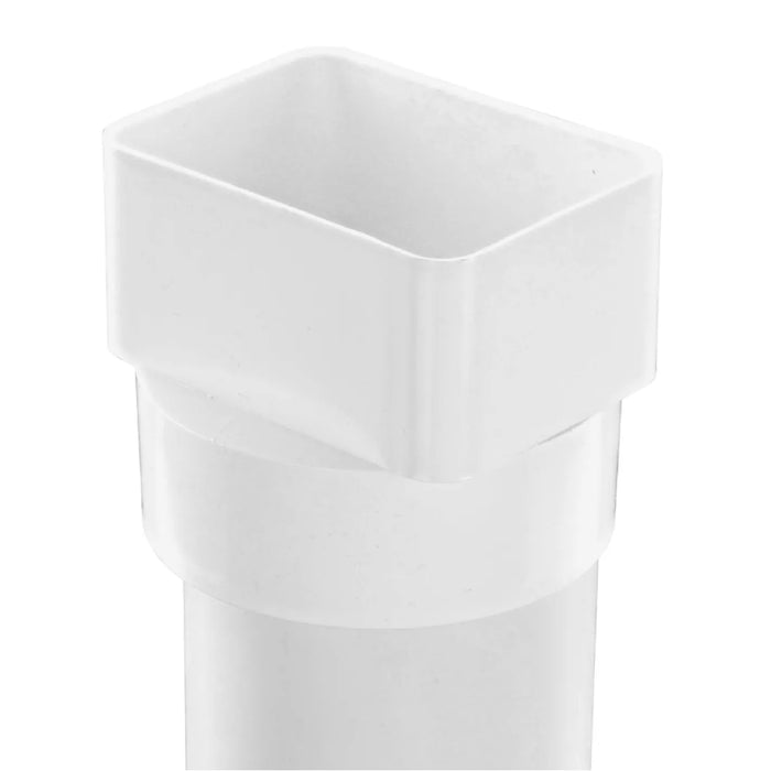 NDS 9P09 Down Spout Centered Adapter PVC 3X4X4