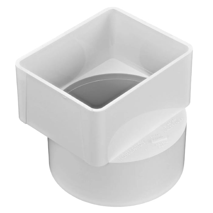 NDS 9P13 Down Spout Offset Adapter PVC 3X4X4