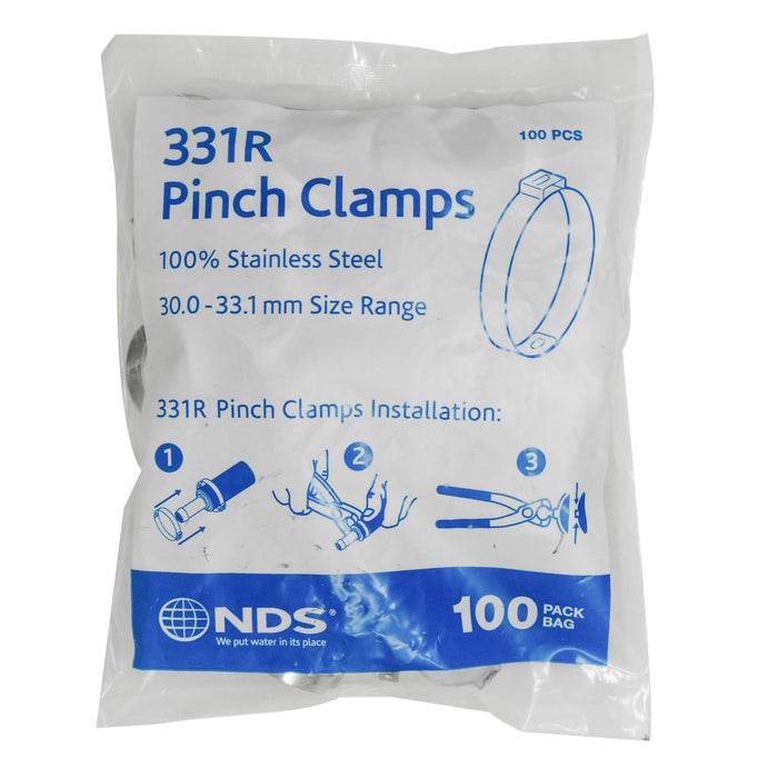 NDS NC-155000-020 331R 1 Abrazadera de engarce de acero inoxidable