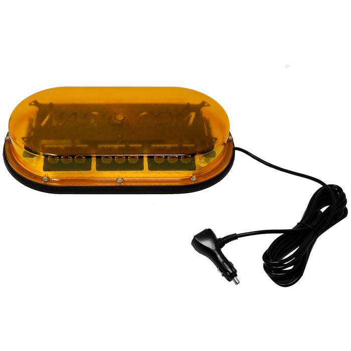 North American Signal MMBLEDLPMR3-A Amber Low Profile LED Magnet Mount Micro-Mini Bar