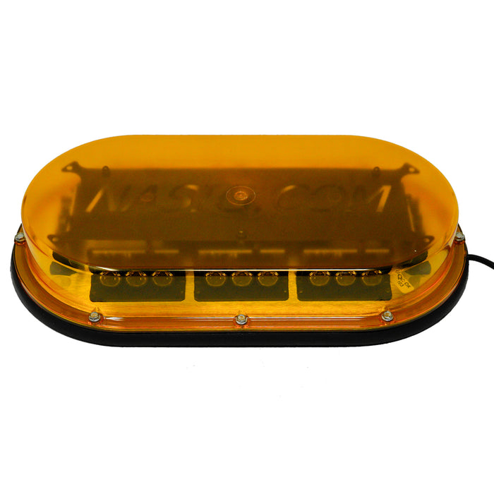 North American Signal MMBLEDLPMR3-A Amber Low Profile LED Magnet Mount Micro-Mini Bar