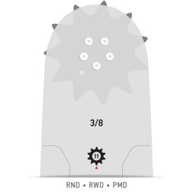 Barra de corte de potencia Oregon 240RNDD196 de 24 pulgadas