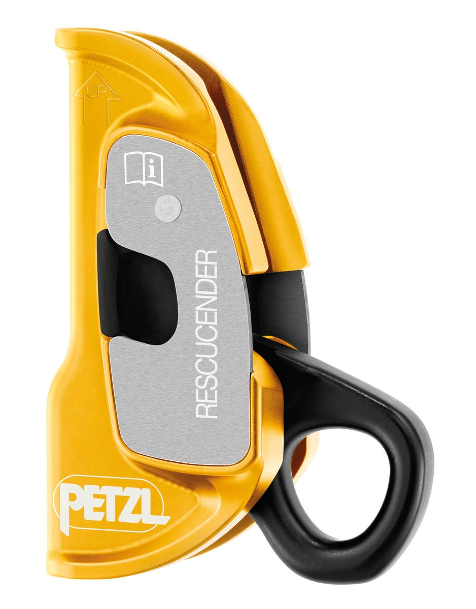 Petzl B50A Rescucender, Bloqueador Abatible para Cuerda con Leva