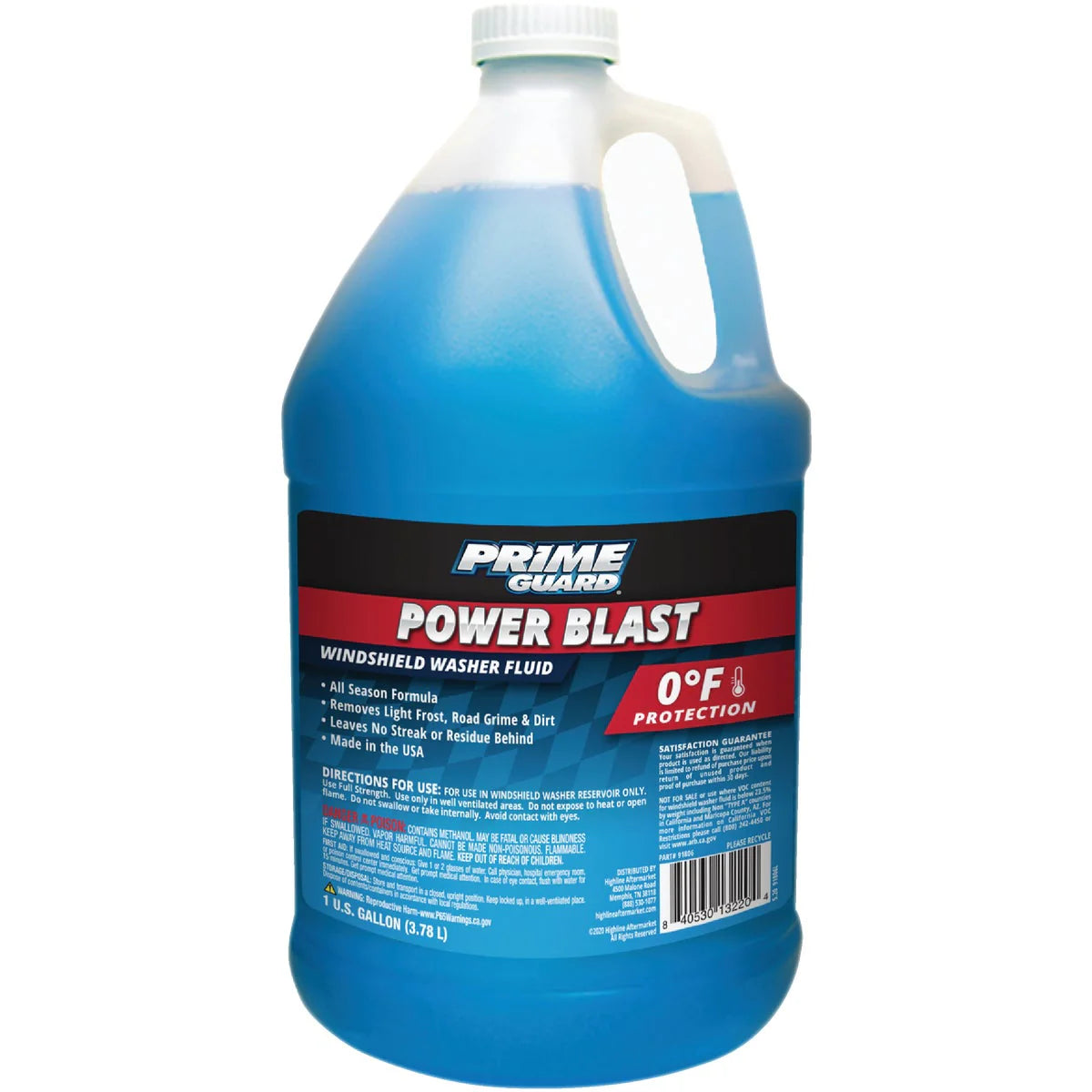 Líquido lavaparabrisas Prime Guard 91806 Power Blast de 0 grados, 1 galón