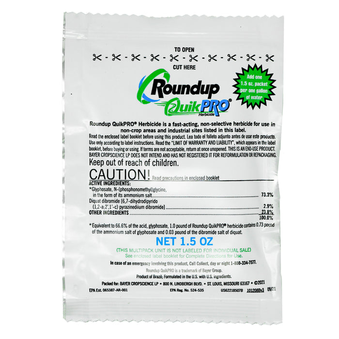 Roundup QuikPRO Granular Herbicide 1.5 Oz.