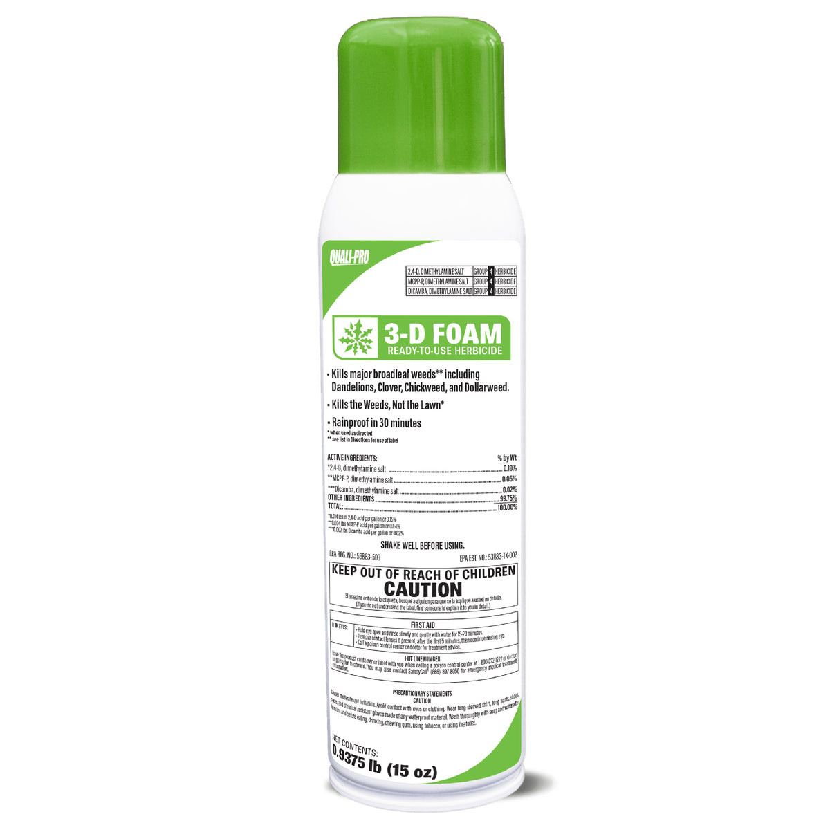 Quali-Pro 3-D Foam Post-Emergent Herbicide 15 Oz.