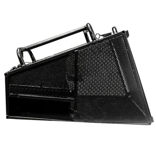 Recolector de césped de acero Rack'em RC-EX4 de 4,4 pies cúbicos