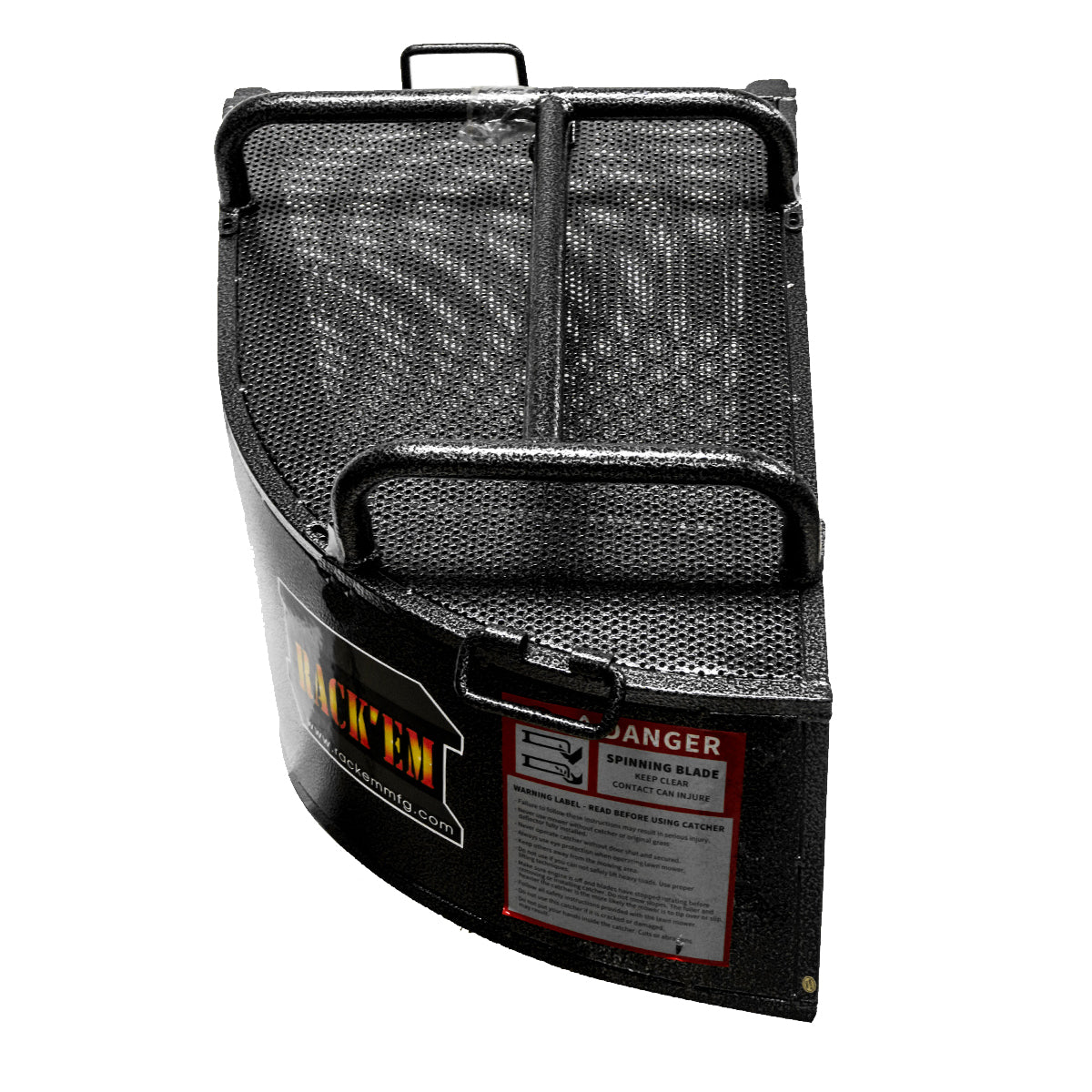 Recolector de césped de acero Rack'em RC-EX4 de 4,4 pies cúbicos