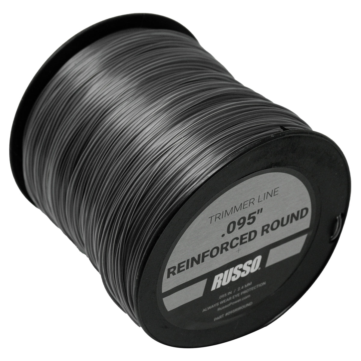 Hilo de corte reforzado de alta resistencia, redondo, de 5 lb y 0,095 pulgadas, de Russo