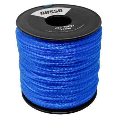 Hilo de corte de alta resistencia Russo 5lb .095 azul Super Twist
