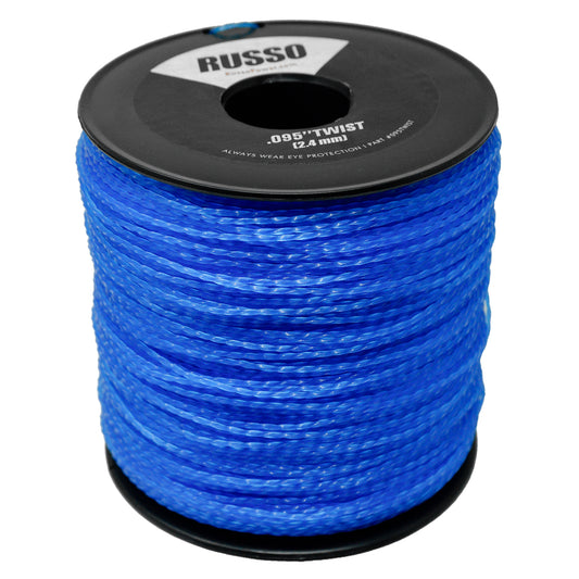Russo 5lb .095 Blue Super Twist High Strength Trimmer Line