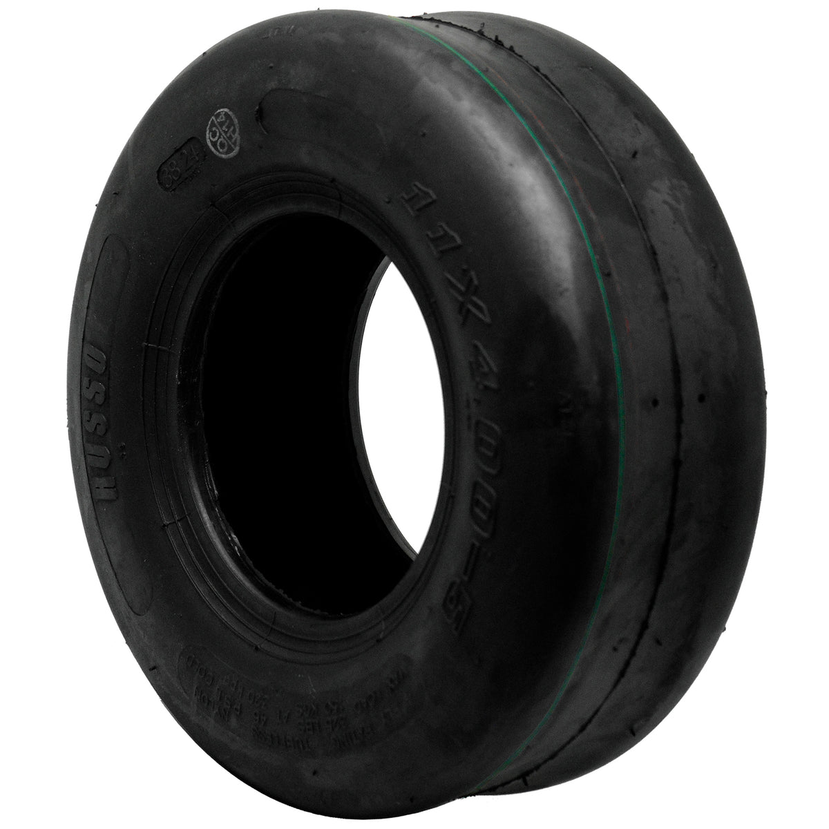 Russo Smooth Tire 11X4.00-5 4 Ply