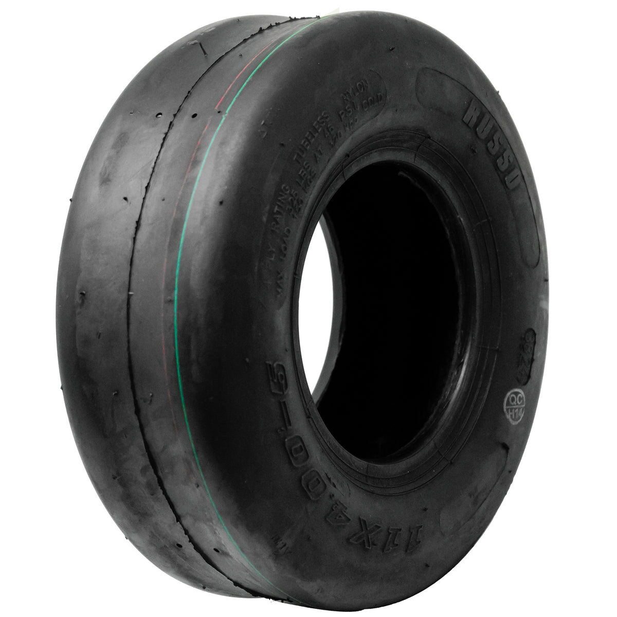Russo Smooth Tire 11X4.00-5 4 Ply