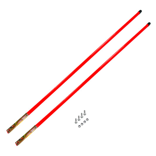 3/4" x 48" Fluorescent Nylon Orange Bolt-On Guide Kit (Pair)