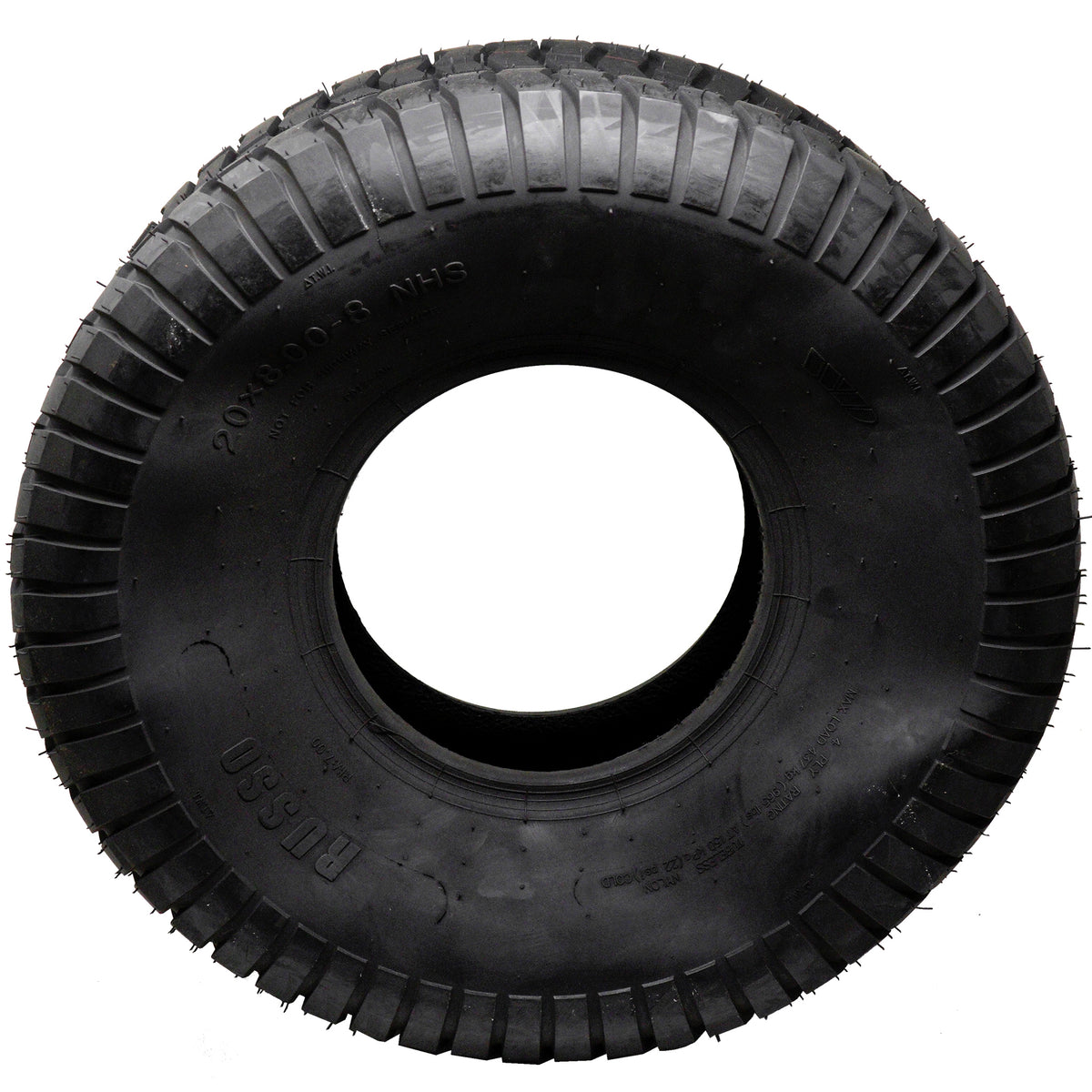 Russo 20X8.00-8 Turf Tire 4 Ply P512