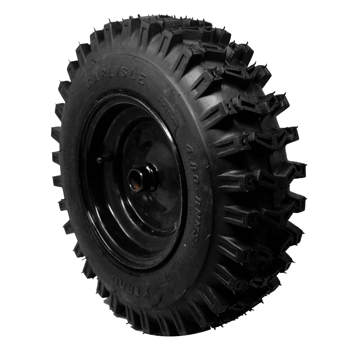 Conjunto de neumáticos RUSSO 437151R X-Trac Black Rim 4.80-8