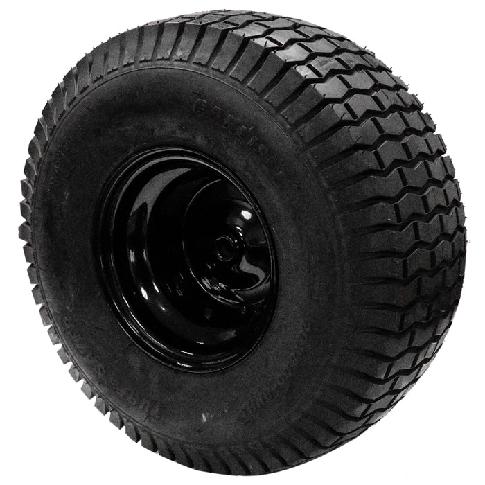 Russo 449261 Turf Saver Tire & Black Rim Assembly 20 X 8.00-8