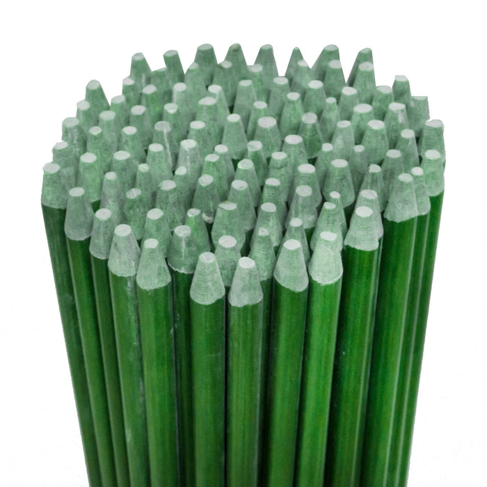 Russo 100 marcadores de entrada para nieve, color verde, longitud 48 pulgadas, diámetro 5/16 pulgadas
