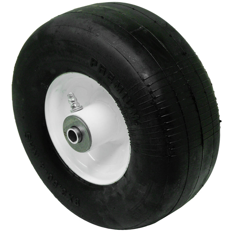 2PK Universal Flat Free Wheel Tire Assembly 9x3.5x4 9x3.50-4 9x3.50x4