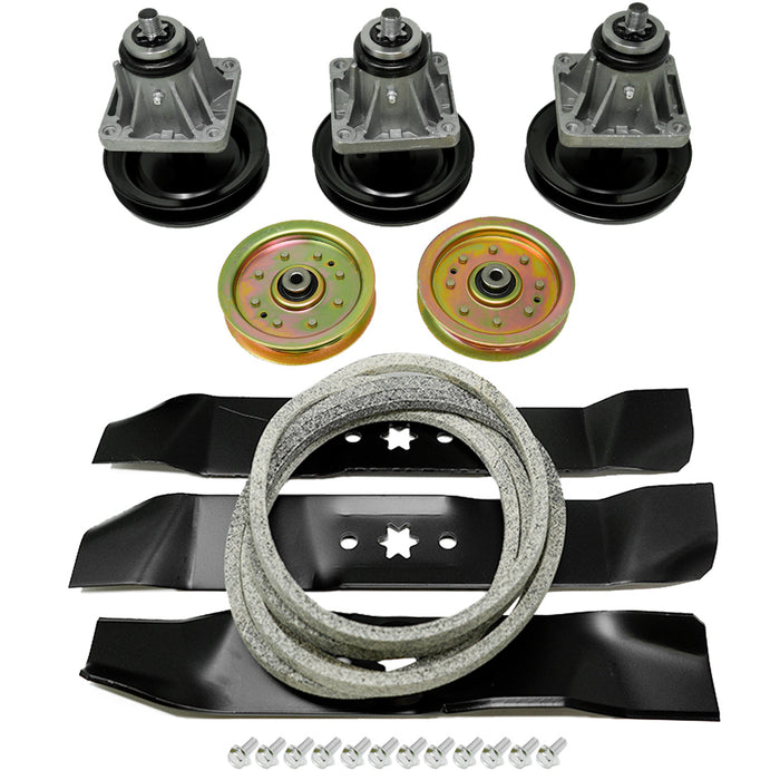 Spindle Belt Blade Idler Deck Rebuild Kit for Cub Cadet 46 Inch i1046 LT1045 (Before 2007 MTD 13AP605H755)