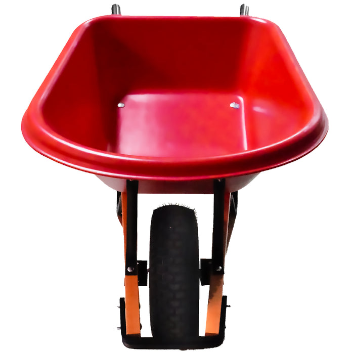 Russo 6 Cubic Ft. Poly Wheelbarrow