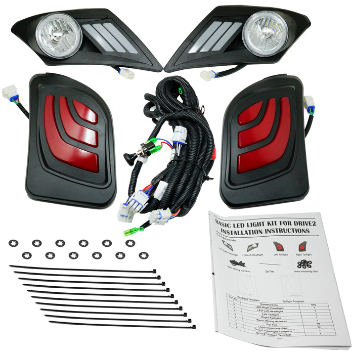 Basic LED Street Legal Light Kit for Yamaha DRIVE 2