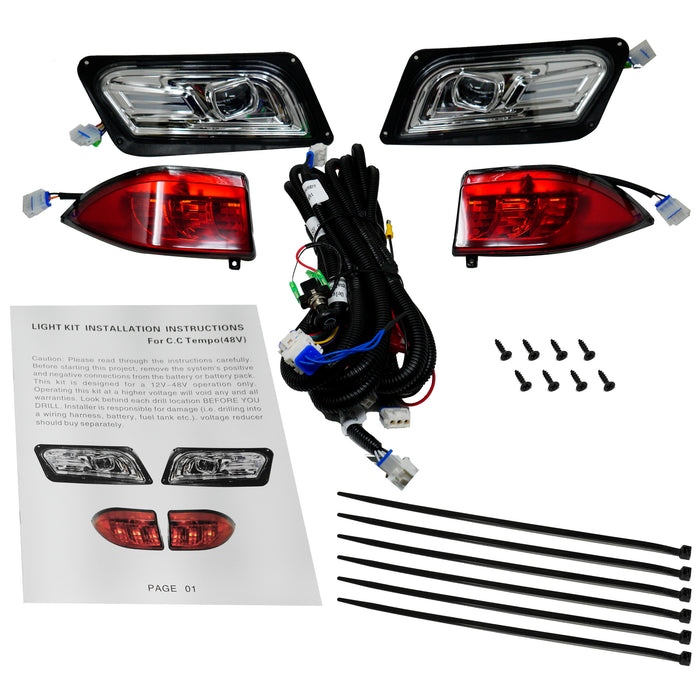 Basic LED Light Kit for Club Car Tempo 12V-48V