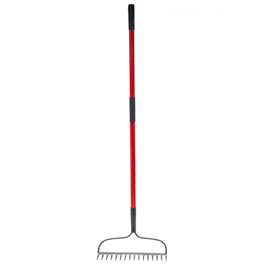 Russo 16-Tine Bow Rake w/ 60 In. Fiberglass Handle