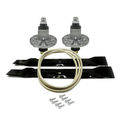 Kit de cubierta de correa de hoja de husillo para John Deere 42 pulgadas 102 105 115 125 135 D100 D105 D110 D120 D130 LA100 LA105 LA110 LA115 LA120 LA125 LA135 