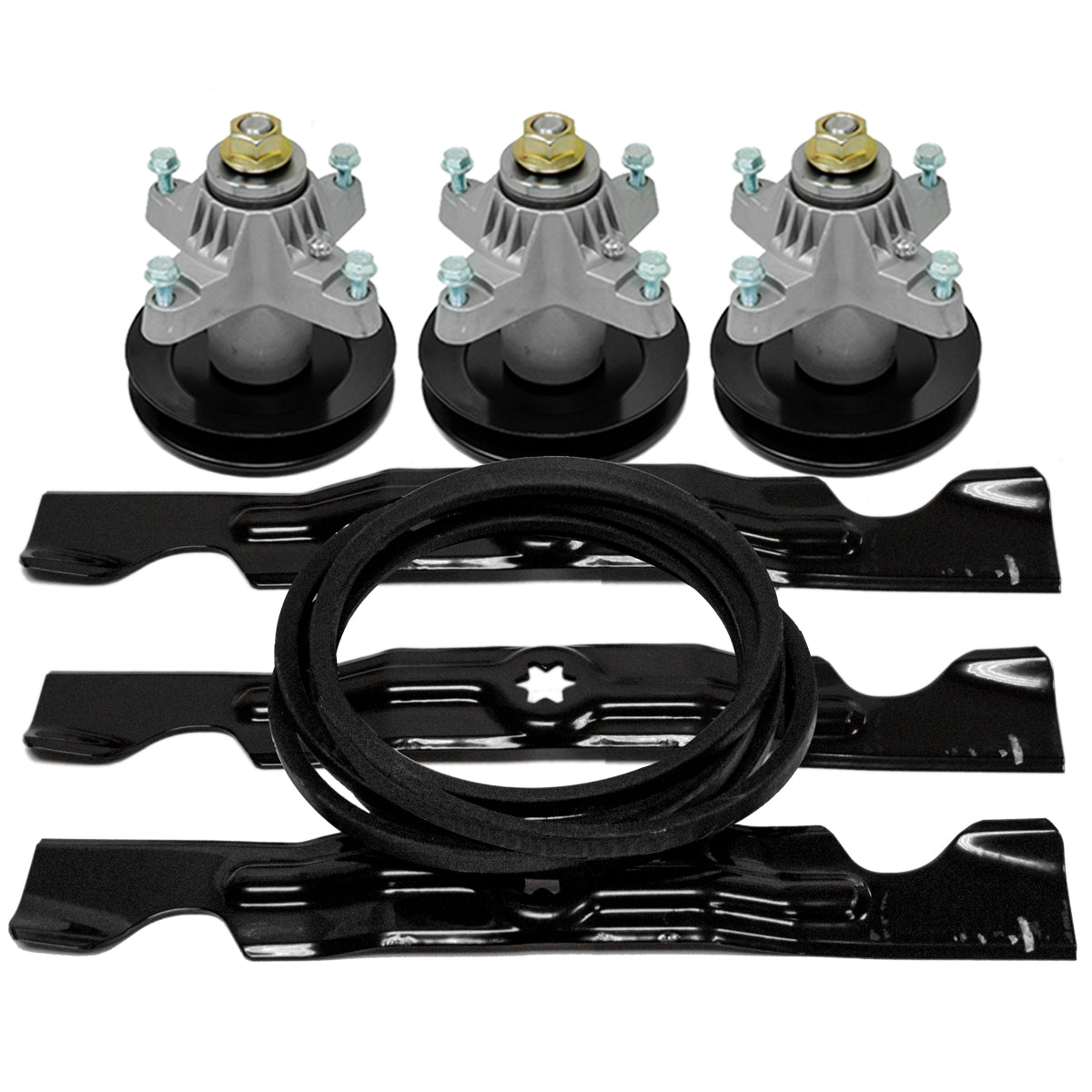 Kit de correa y husillo para cuchillas Cub Cadet MTD Troy Bilt RZT Cortacésped de giro cero con cubierta de 50"