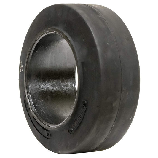 16x5x10.5 Solid Flat Proof Press-On Smooth Forklift Tire