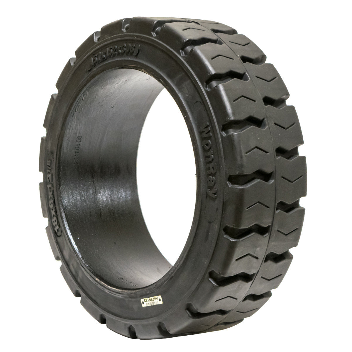 18X8X12.125 Solid Puncture Proof Press-On Traction Forklift Tire