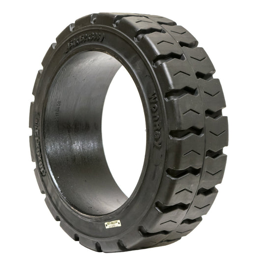 18X8X12.125 Solid Puncture Proof Press-On Traction Forklift Tire