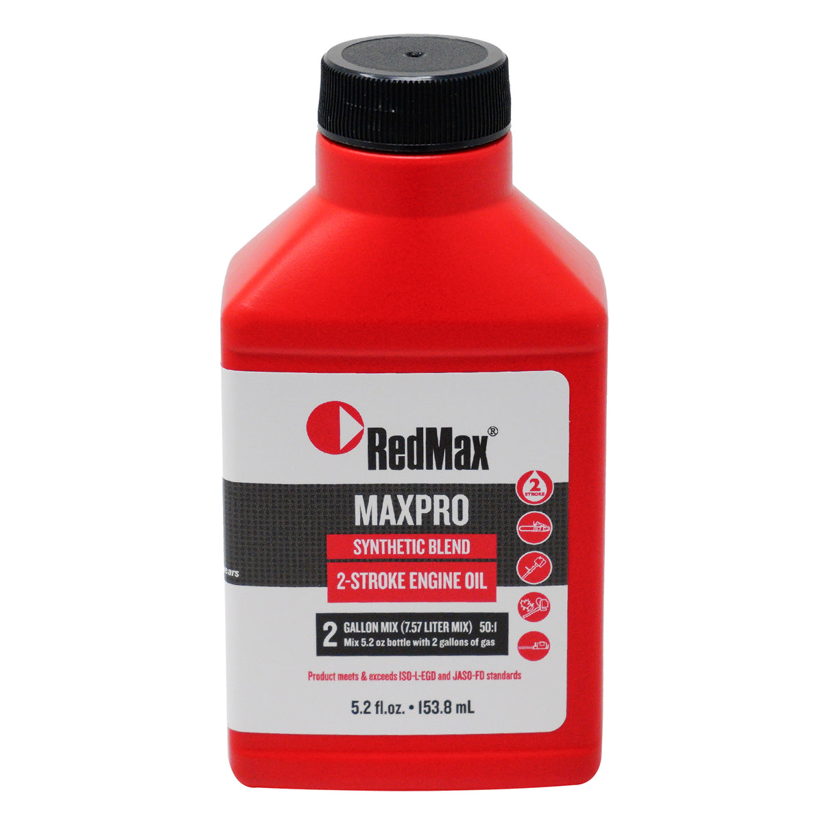 RedMax 598817702 MAXPRO Aceite de motor de 2 tiempos de mezcla sintética 5,2 oz.