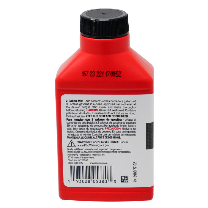 RedMax 598817702 MAXPRO Aceite de motor de 2 tiempos de mezcla sintética 5.2 fl. onz. 