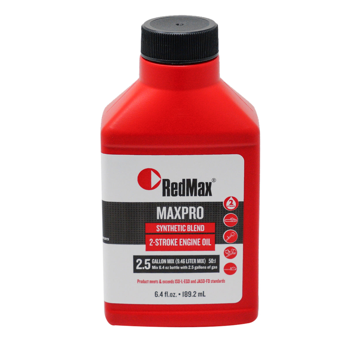 48PK Aceite RedMax MaxPro para motores de 2 tiempos, mezcla de 2.5 galones y 6.4 oz., número de pieza 598817703