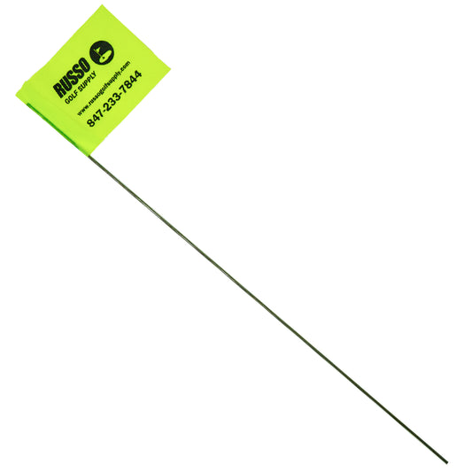 Russo Golf Supply Flag Lime Green